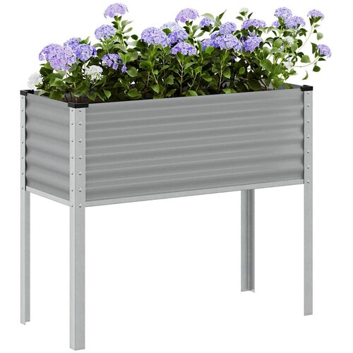  Vrtna sadilica siva 100x45x90 cm čelična Cijene