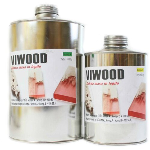 Smola za izdelavo obarvanih leseno-plastičnih kompozitov Viwood (1000 + 500 g) Cene