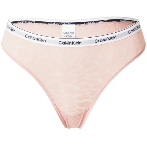Calvin Klein Underwear Tangice puder / črna / off-bela