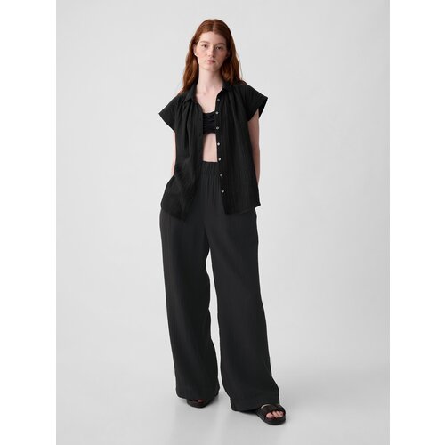 GAP Muslin Wide Leg Trousers - Women Slike