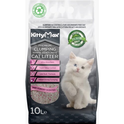 KITTY MAX posip za mačke baby powder 10l Cene