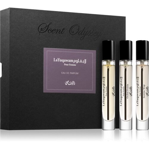 Rasasi Scent Odyssey La Yuqawam Pour Femme poklon set za žene Slike