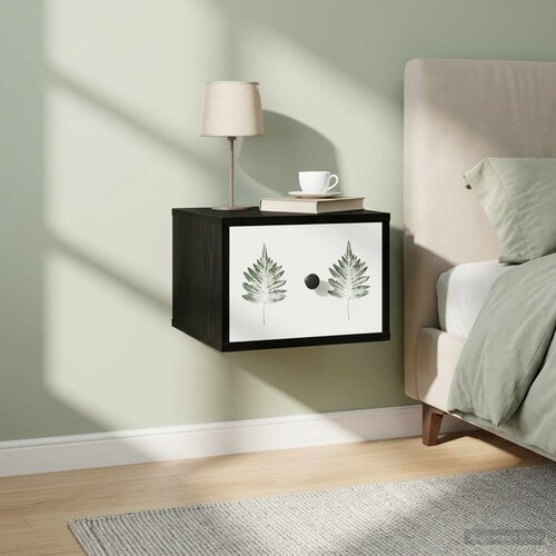  Wall-mounted noćni ormarić HANAU 2 kom. Crni hrast Cijene