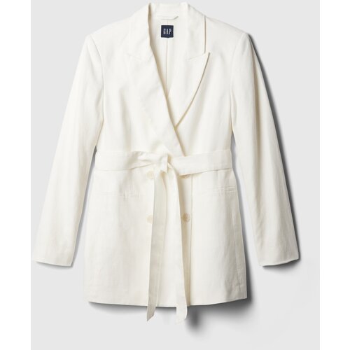 GAP Linen Blazer with Belt - Women Cene
