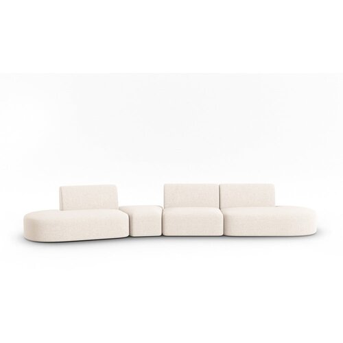 Milo Casa Bež sedežna garnitura iz &amp;scaron;enilje levi kot 428 cm Paolo &amp;ndash; Slike