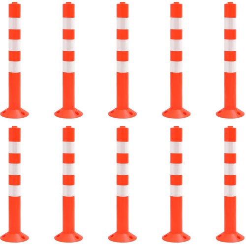 VidaXL Prometni stebriček 10 kosov 75 cm Slike