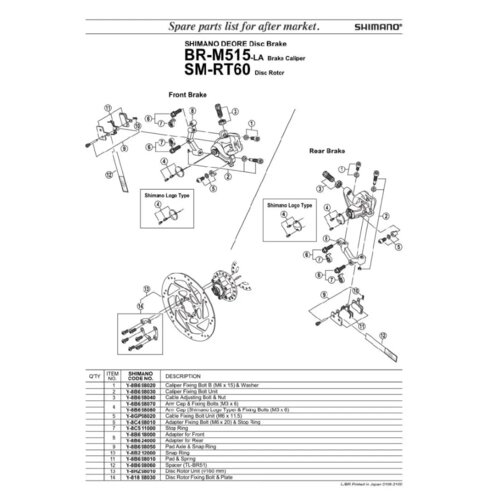  Vijak Kočione Čeljusti Shimano Br-M515, M6X15 Cijene