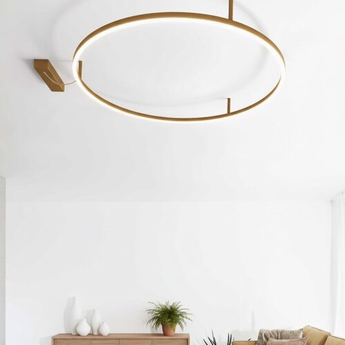 Ideal lux - led plafonska svetiljka oracle slim LED/29W/230V 4000K prečnik 50 cm zlatna Slike