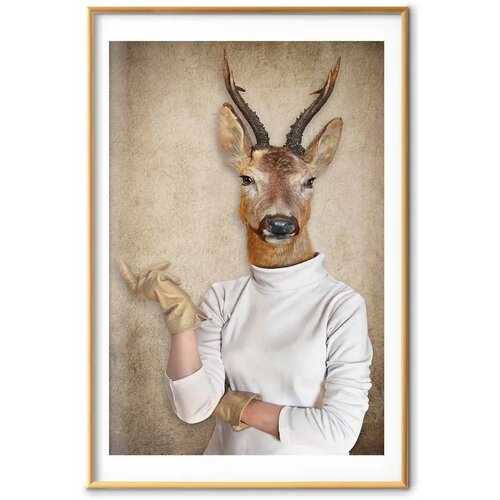  Plakat - Lady of the House 29.7x42 Zlatni okvir s margom Slike
