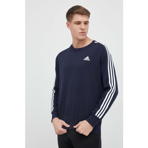 Adidas Bombažen pulover mo&amp;scaron;ka, mornarsko modra barva Slike