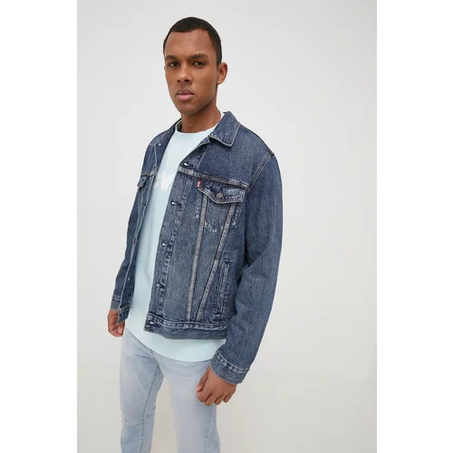 Levi's Traper jakna muška, boja: tamno plava, za prijelazno razdoblje