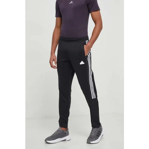 Adidas Spodnji del trenirke TIRO črna barva