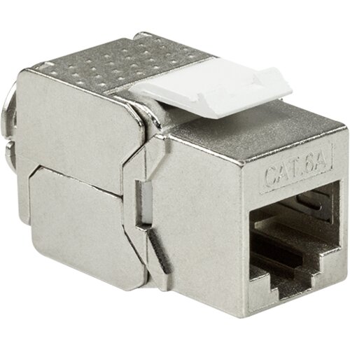 Logilink keystone modul, Cat6A, stp, 16.0mm, 22-26 awg, toolless, srebrna Slike