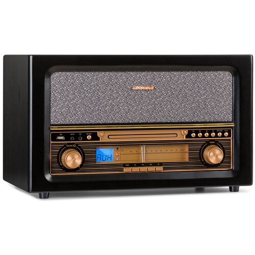 Auna Belle Epoque 1906, Retro Stereo Sistem, CD FM USB MP3 REC AUX Cene