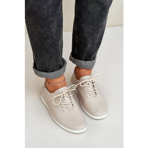 S. BARSKI Laced Shoes Made Of Natural Leather D&A Cene