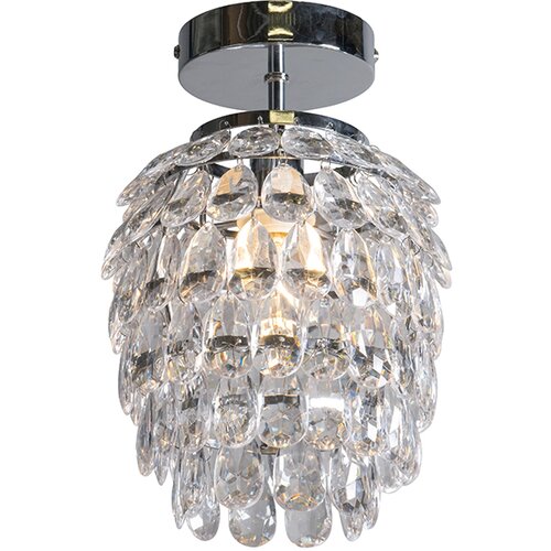 Trio Leuchten Art deco stropna svetilka jeklo 19 cm zatemnitve - Bling Slike