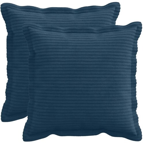  Presvlaka za jastuk 2 kom. HOUTEN Mornarsko plava 50 x 50 cm - Modra 50 x 50 cm 2 Cijene