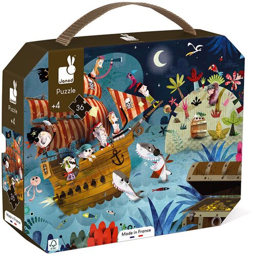 Janod dječje puzzle treasure 36 komada Slike