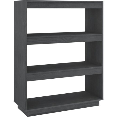 Maison Chic Knjižna omara - Knjižni regal za razdelitev prostora siva 80x35x103 cm borovina, (21725853) Cene