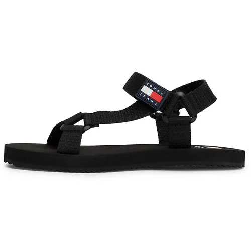 Tommy Jeans Sandale crvena / crna / bijela
