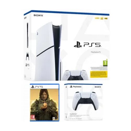 Sony Playstation 5 Slim D chassis + PS5 Dualsense Wireless Controller + Death Stranding Director&amp;#039;s Cul PS Slike