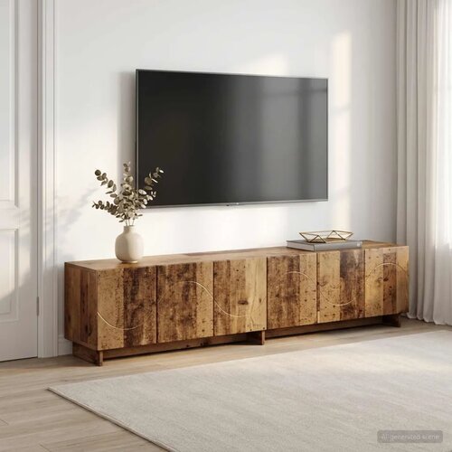  TV stalak 179.5 x 34.5 x 40 cm Staro drvo Konstruirano drvo - Staro drvo 179.5 x 34.5 x 40 cm Cene