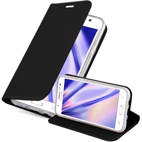 Cadorabo Ohi&scaron;je, združljivo z Samsung Galaxy J5 2015 v klasična črna - Za&scaron;čitni ovitek z magnetnim zapiranjem, stoječo funkcijo in režo za kartice, (20562583) Cene
