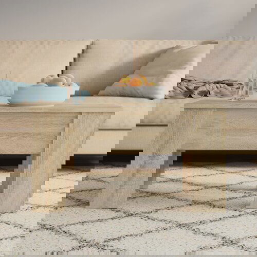 VidaXL stolić za kavu boja hrasta 79 x 49 x 41 cm konstruirano drvo Slike