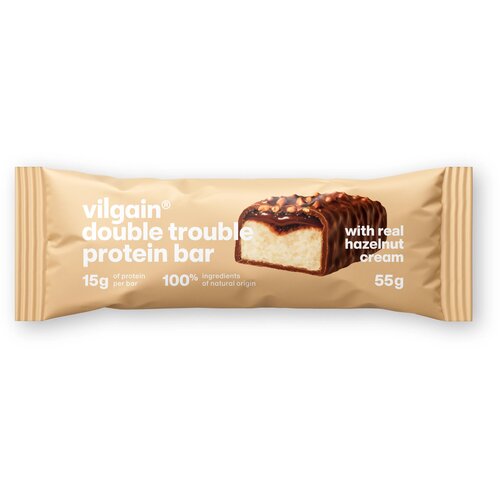 Vilgain Double Trouble proteinska pločica - Krema od lje&scaron;njaka s mliječnom čokoladom Cijene