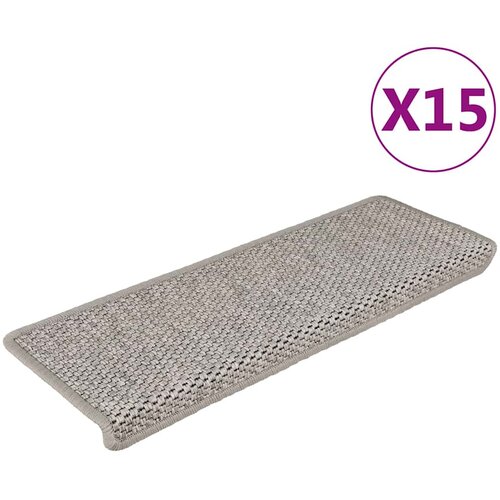  Samoljepljivi otirači za stepenice 15 kom 65x21x4 cm srebrni Cijene