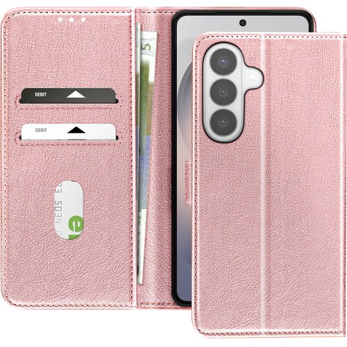 AVIZAR Chesterfield preklopna torbica za Galaxy S26 Plus s stojalom, Roza, (5000306816) Slike