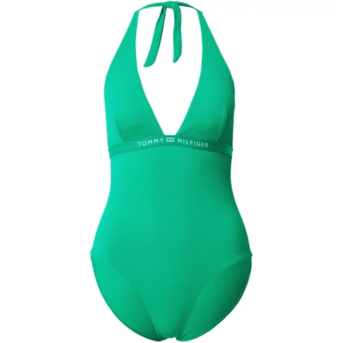 Tommy Hilfiger Underwear Jednodijelni kupaći kostim zelena / bijela