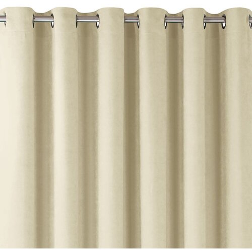  Curtain MILANA color beige style classic silver silver metal eyelets chenille 220x245 HOMEDE Slike