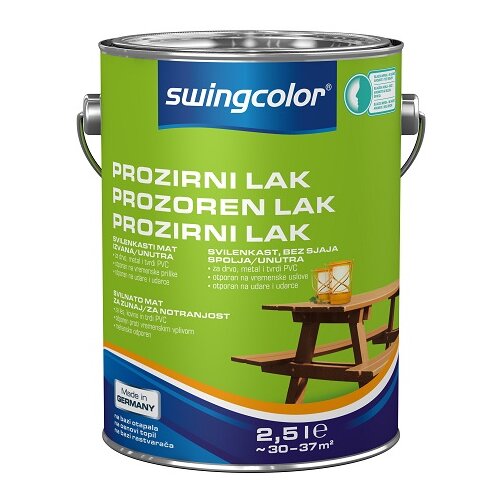 SWINGCOLOR Prozorni lak (svilenkasto mat; 2,5 l) Cene