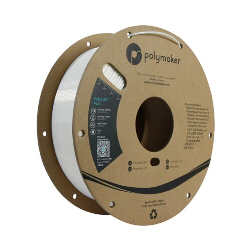 Polymaker PolyLite Silk PLA White Slike