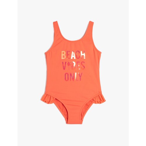 Koton Swimsuit with Straps, Frill Detailed Printed Slike