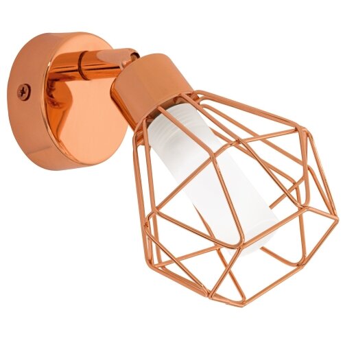Eglo zapata reflektor/1, led, g9, 1x2,5w, 360lm, bakar/čelik/bijelo staklo Slike