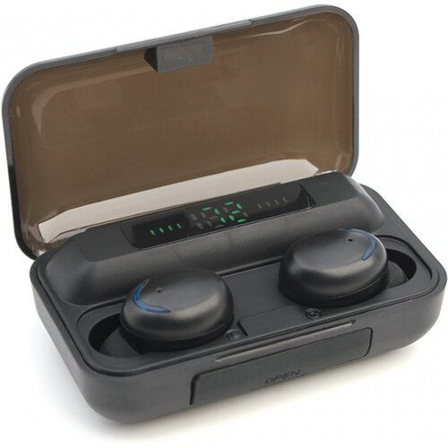 Airpods F9 v 5.0 crne bluetooth slu&amp;scaron;alice Slike