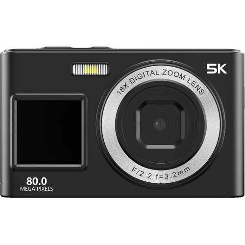 INF Digitalni fotoaparat C6S z dvema 8-inch zaslonoma, 5K in 80M slikami Black, (5000324310) Cene