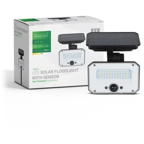  LED solarni reflektor Green Tech 4000K IP65 500lm Cene