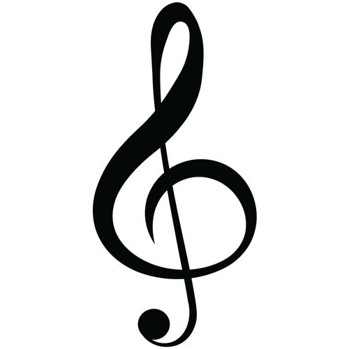 Wallity Črna stenska dekoracija Wallity Treble Clef Cene
