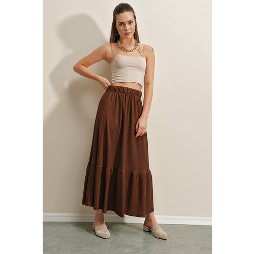 Bigdart Skirt - Brown - Maxi Slike