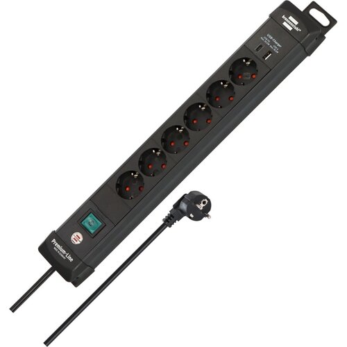  Breenstuhl 1951160608 power extension 3 m 6 AC outlet(s) Indoor Black Slike