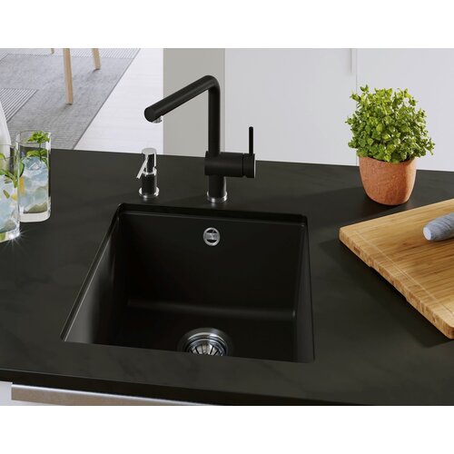Blanco sudoper ROTAN 400-U SILGRANIT CRNA, bez dalj.upr. Slike