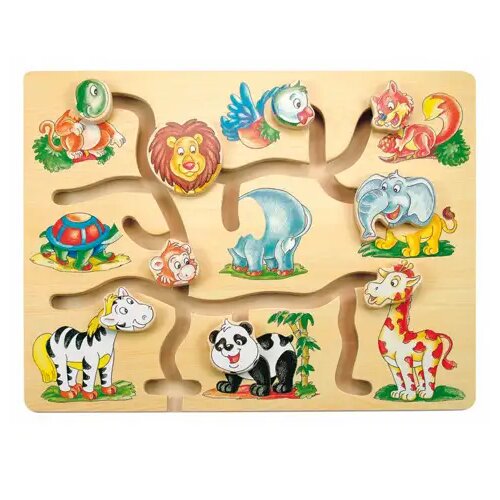 Woodyland Nevjerojatne životinje drveni puzzle Cijene