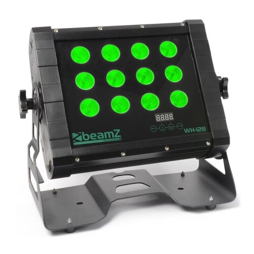 Beamz WH128 Wall Washer, 12 x 8W, crna, četverostruki LED, IP65, DMX Slike
