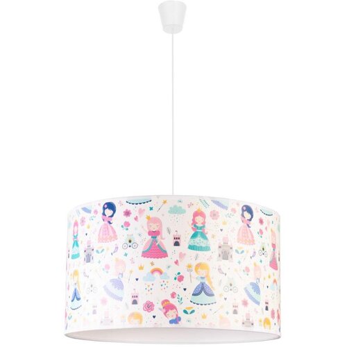  Duolla - Dečiji luster na sajli PRINT M 1xE27/40W/230V, prečnik 35 cm, sa motivom princeza Cene