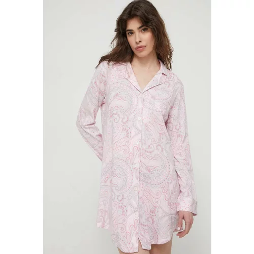 Polo Ralph Lauren Spalna srajca ženska, roza barva