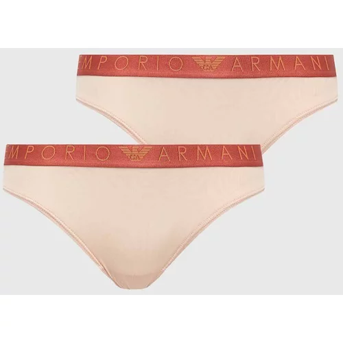 Emporio Armani Underwear Spodnjice 2-pack bež barva