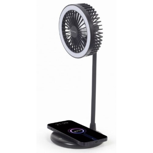 Gembird Desktop fan with lamp and wireless charger Slike
